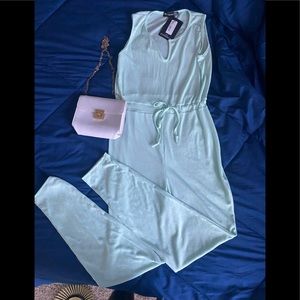 Mint green jumpsuit